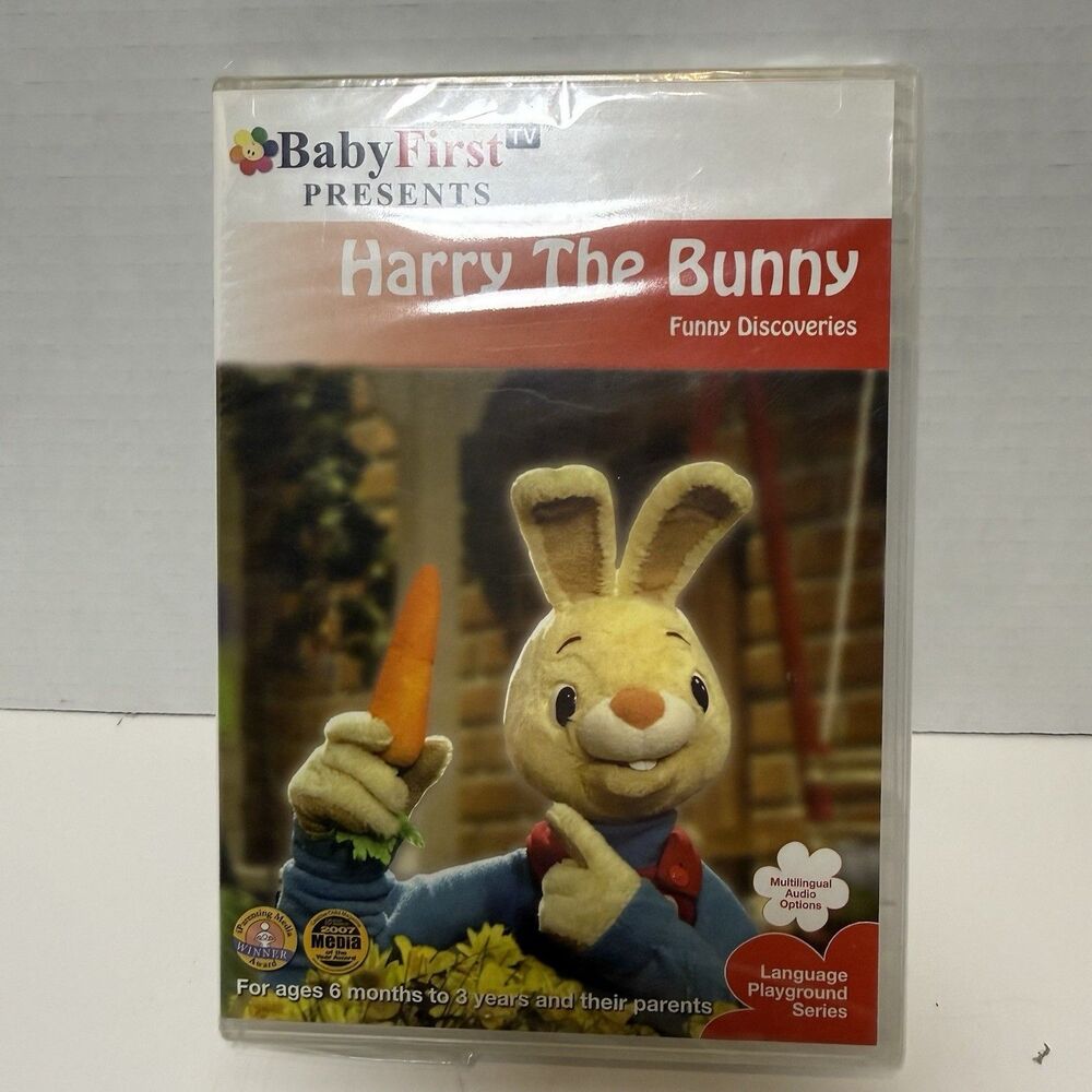 BabyFirst TV Harry The Bunny Funny Discoveries DVD 2008 Sealed New
